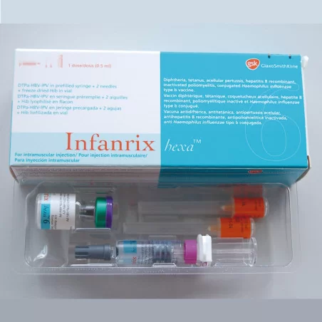 INFANRIX - VACUNA HEXAVALENTE (DPT, HB, HIB, POLIO) ACELULAR